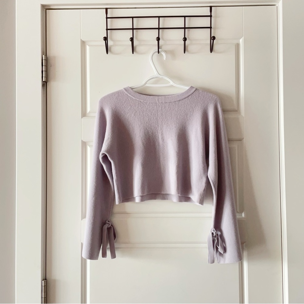 Aritzia Wilfred Wool Copped Sweater